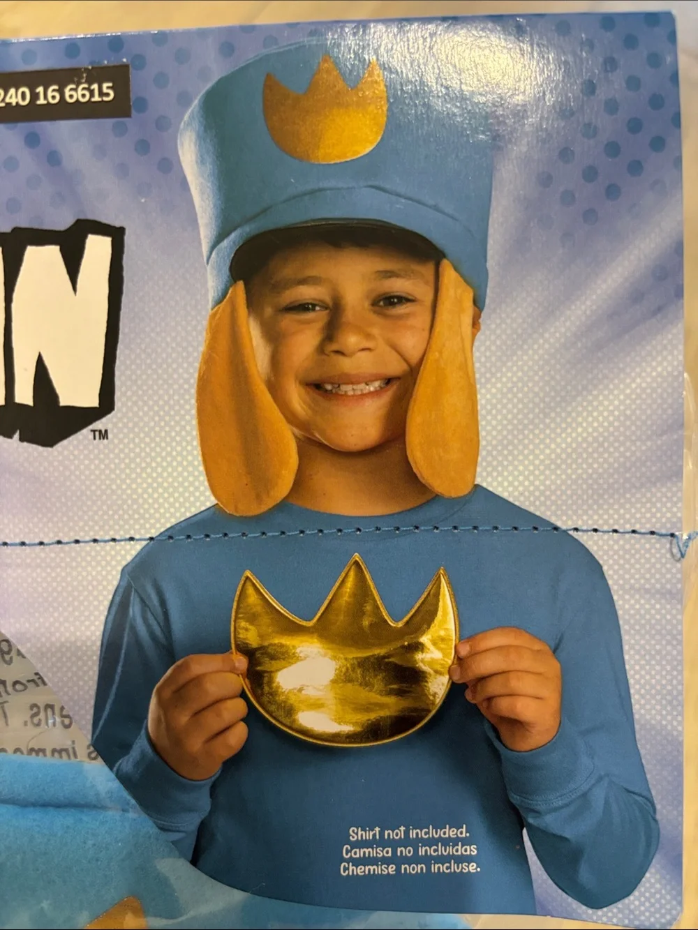 Kids Blue and Gold Costume Accessory Set